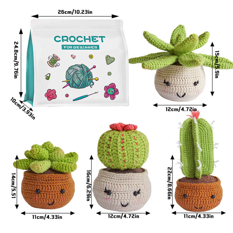 Beginner-Friendly Crochet Kit for Compact Crafting