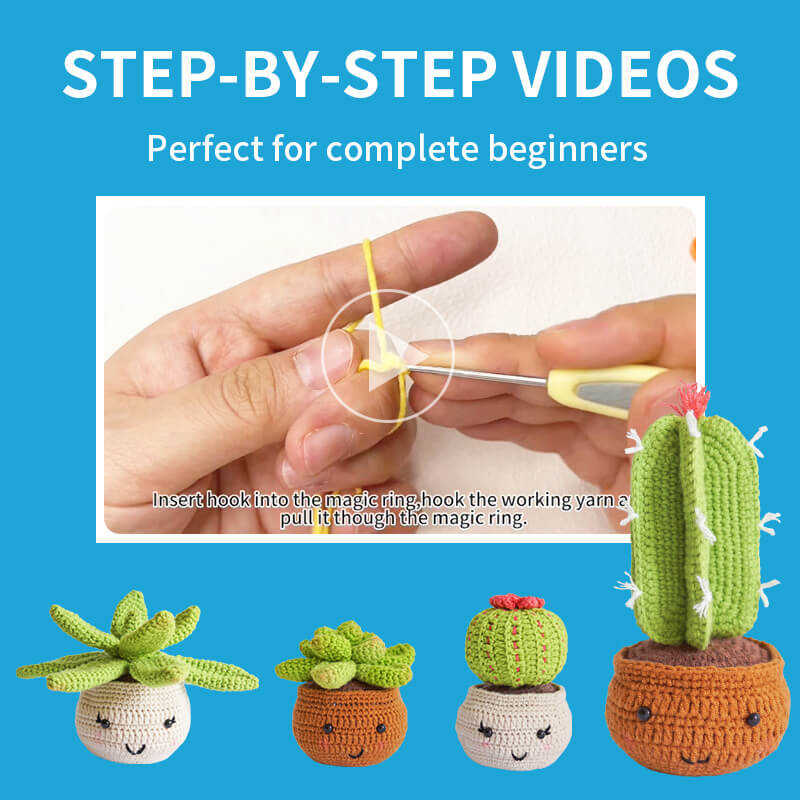 Beginner-Friendly Crochet Kit for Compact Crafting