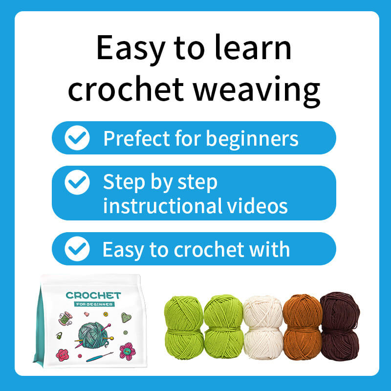 Beginner-Friendly Crochet Kit for Compact Crafting