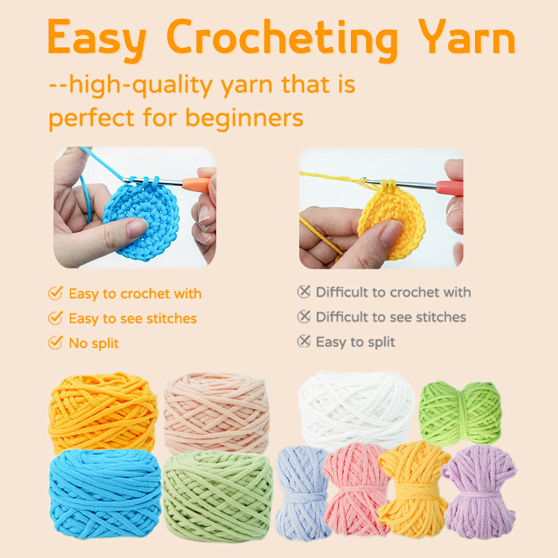 Crochet Kit for Blue Dinosaur