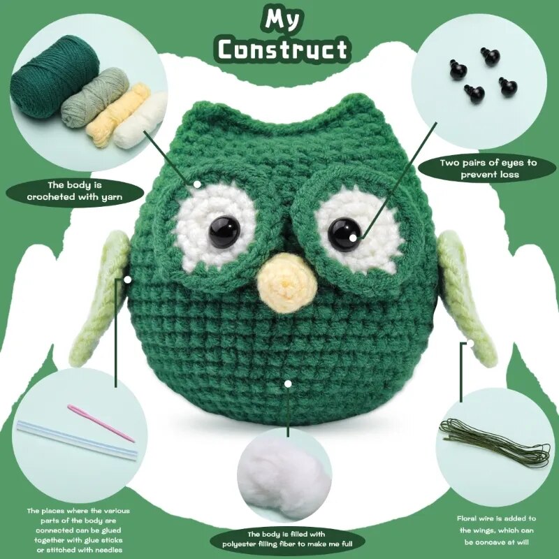 Dasonwin Owl Crochet Kit